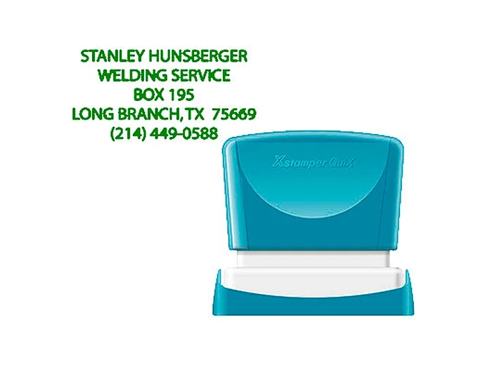 X'stamper Sello Quix Personalizable Color Verde, Medidas 24x49 mm, Q-12