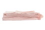 DKD Home Decor Plaid Rosa Blanco 260 x 230 cm Poliéster Reciclado Hecho a Mano con Flecos (2 Unidades)