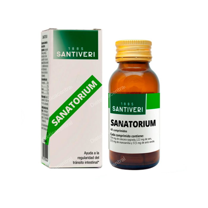 SANTIVERI Sanatorium 48 Comp. Suplemento para el Tránsito Intestinal con Aloe y Sen, 48Comp. SANTIVERI Sanatorium 48 Comp. Suplemento para el Tránsito Intestinal con Aloe y Sen, 48Comp.