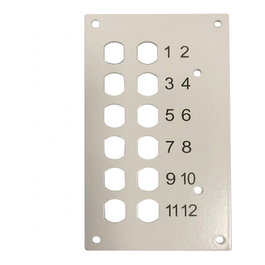 EFB Elektronik EFB Hutschienenbox Frontblende leer fr 12x ST-Simplex 53705.5V2B Gris