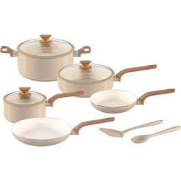 GreenPan Essence Juego de Cocina de 5 Piezas Taupe