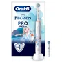 Oral-B Pro Junior Frozen Cepillo de Dientes Eléctrico para Niños - 14876673 - Giratorio, 3 Modos, Sensor de Presión, Temporizador 4x30s, Suave, Multicolor, Recomendado +6 Años