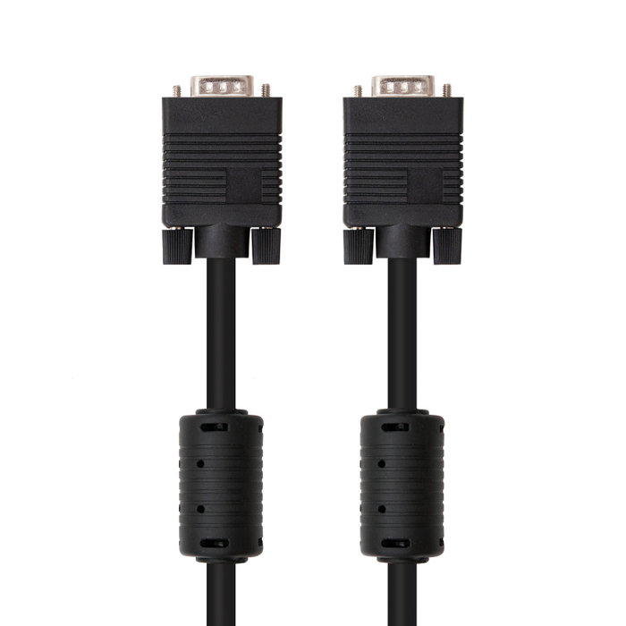 Nanocable Cable SVGA con Ferrita HDB15 Macho a HDB15 Macho, 6m, Negro Nanocable Cable SVGA con Ferrita HDB15 Macho a HDB15 Macho, 6m, Negro