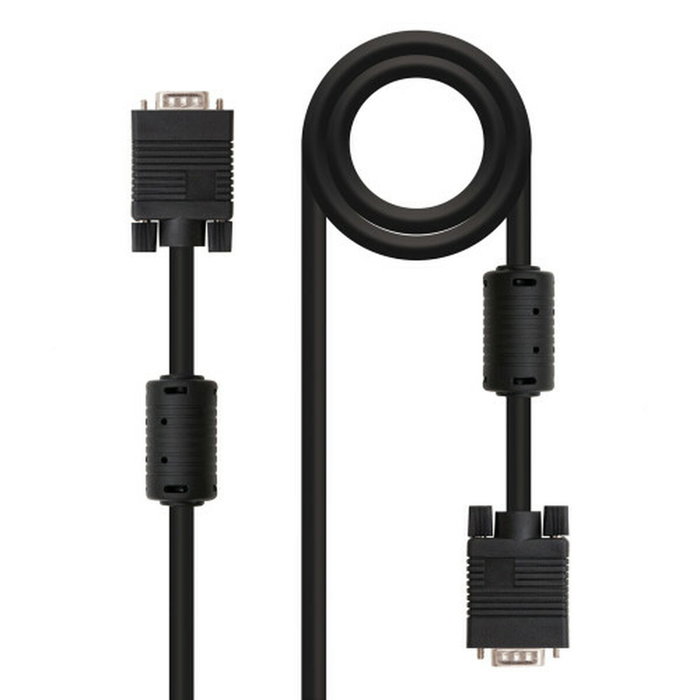 Nanocable Cable SVGA con Ferrita HDB15 Macho a HDB15 Macho, 6m, Negro Nanocable Cable SVGA con Ferrita HDB15 Macho a HDB15 Macho, 6m, Negro