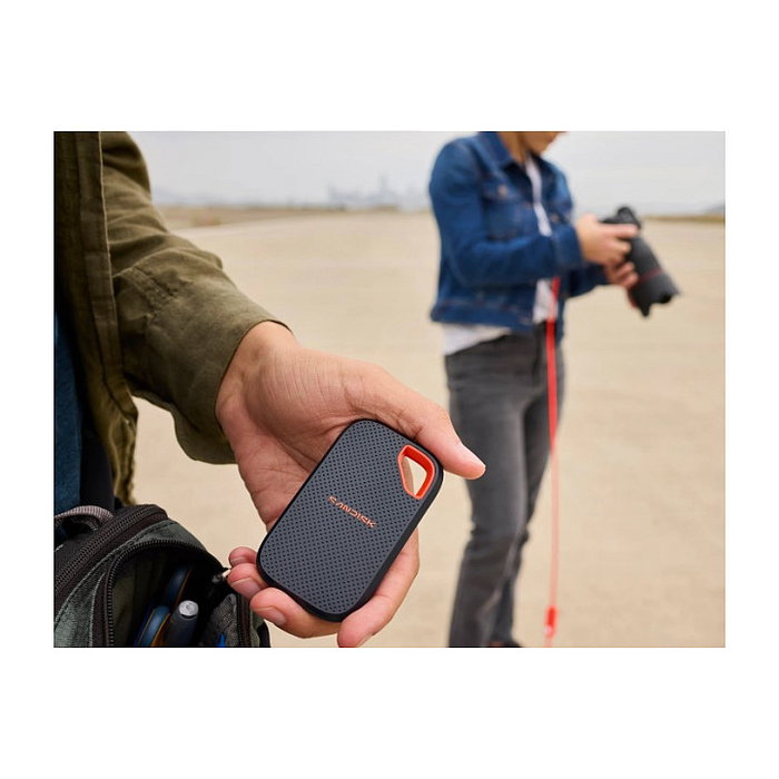 SanDisk Extreme Portable SSD V3 2TB USB-C 3.2 Gen 2x2 2000 MB/s IP65 Rojo/Azul Unidad de Estado Sólido Externa con Cifrado de Hardware