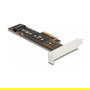 DeLOCK Tarjeta PCIe x4 a NVMe M.2 Interno, 1 Ranura Key M 110 mm, Factor de Forma Low Profile, PCIe 4.0, para PC Windows y Linux, Negro