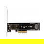 DeLOCK Tarjeta PCIe x4 a NVMe M.2 Interno, 1 Ranura Key M 110 mm, Factor de Forma Low Profile, PCIe 4.0, para PC Windows y Linux, Negro