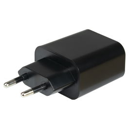 Inter-Tech Cargador USB-C 20W PD-2020 Negro Carga Rápida PD/QC 3.0