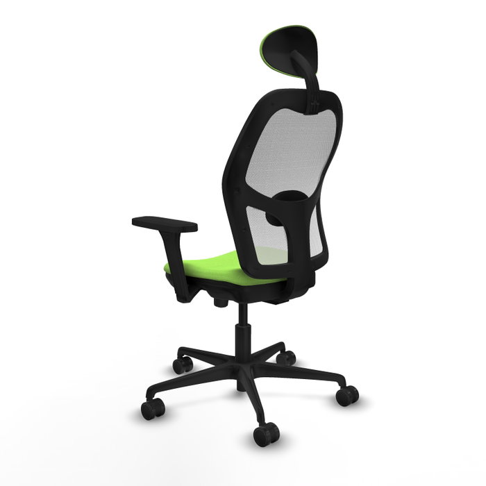 PIQUERAS Y CRESPO Silla de oficina Jorquera Pistacho/Blanco con Mecanismo Sincro/Traslack