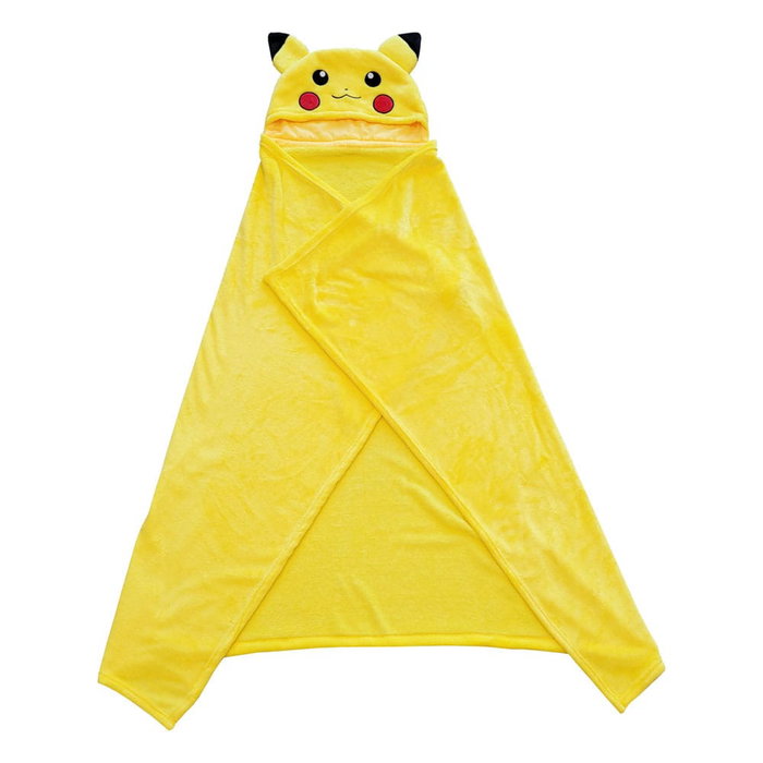 Pokémon Coral Manta con capucha Pikachu 120 x 150 cm