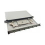 Helos Spleissbox LWL 19 pulg. 6 x LC/APC Duplex OS2, Gris