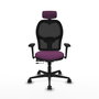 PIQUERAS Y CRESPO Silla de oficina Jorquera con mecanismo Sincro/Traslack, Morado y Negro