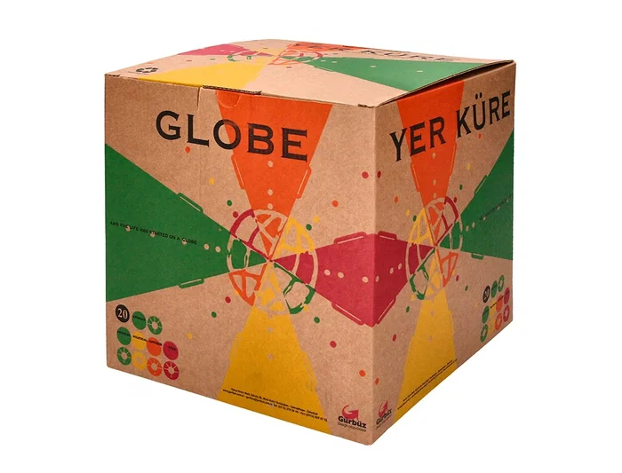 Liderpapel Globo Terraqueo Físico y Político con Luz Diámetro 20 cm Color Rosa