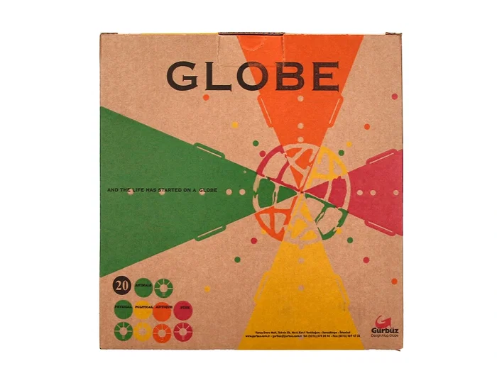 Liderpapel Globo Terraqueo Físico y Político con Luz Diámetro 20 cm Color Rosa