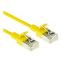 ACT Latiguillo CAT6A Slimline S/FTP LSZH Amarillo 1 m