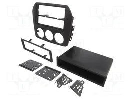 ACV Bastidor de montaje de radio para Mazda MX-5 Miata (NC Facelift) 2008->, 2 DIN, Negro