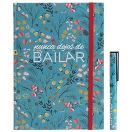 CMP General Libreta Soft Con Boli Bailar cmP General, Tapas Duras Acolchadas, Goma Sujeción, 15x21 cm