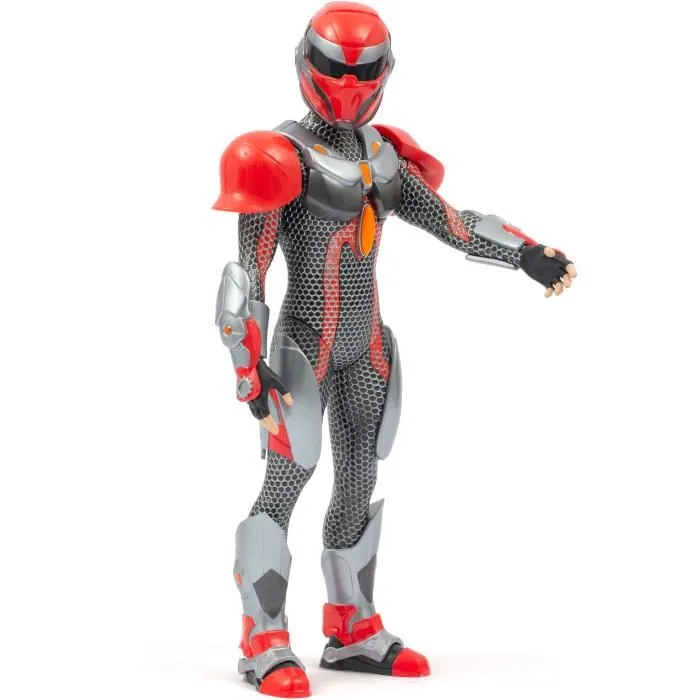 Gormiti GRV034 Figura Articulada Vástago con Armadura Modelo Fuego 27 cm para Niños a partir de 4 Años