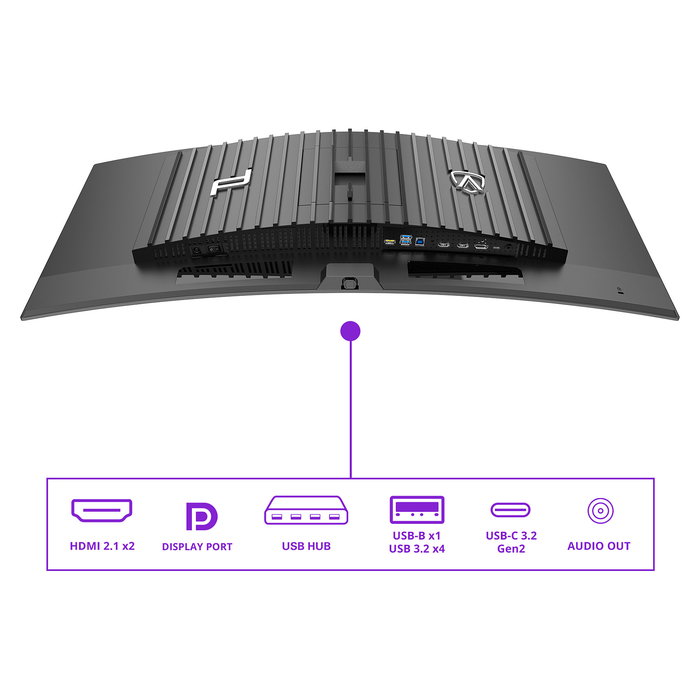 AOC PD34 Monitor Gaming AGON PRO 34 Pulgadas WQHD QD-OLED 240Hz 0.03ms Curvo 1800R Negro