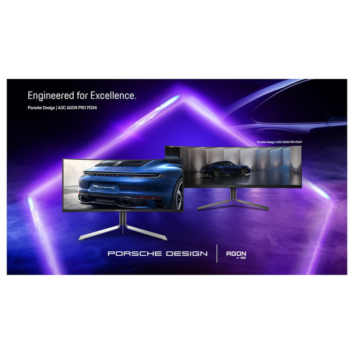 AOC PD34 Monitor Gaming AGON PRO 34 Pulgadas WQHD QD-OLED 240Hz 0.03ms Curvo 1800R Negro