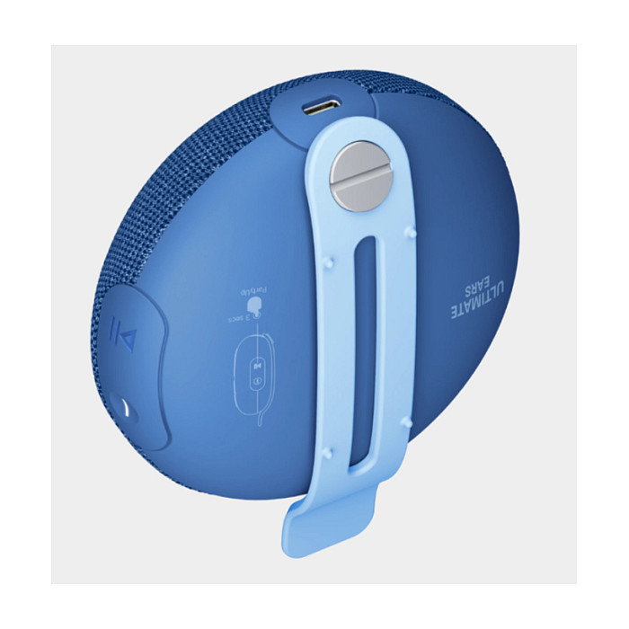 Ultimate Ears Altavoz Bluetooth Inalámbrico UE MINIROLL, Resistente al Agua IP67, Autonomía 12h, Bluetooth 5.0, A2DP, USB-C, Color Azul, 87 dB, 1200 mAh