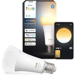 Philips Hue Bombilla LED A67 AABUO53057 - 11.8W - E27 - Blanco Cálido 1000-2000K - 1600 Lúmenes - Conectada y Dimmable