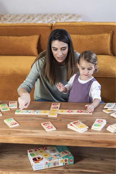 Diset Juego de Mesa Macro Dominó 28 Piezas de Madera 12x6cm para Más de 1 Año Diset Juego de Mesa Macro Dominó 28 Piezas de Madera 12x6cm para Más de 1 Año