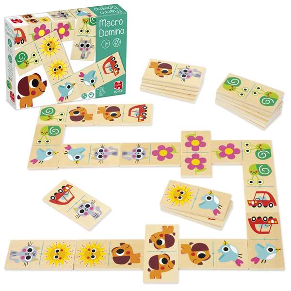 Diset Juego de Mesa Macro Dominó 28 Piezas de Madera 12x6cm para Más de 1 Año Diset Juego de Mesa Macro Dominó 28 Piezas de Madera 12x6cm para Más de 1 Año