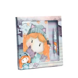 Forever Ninette Caja Regalo Diario con Llave y Bolígrafo Cute Multicolor