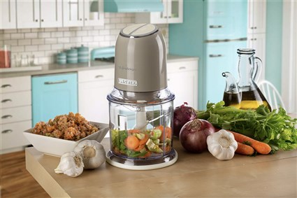 Ariete 438/03 Picadora Vintage Beige de 400W con 4 Cuchillas de Acero Inoxidable para Cocina de Estilo Retro