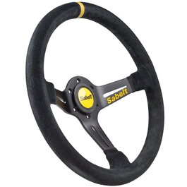 Sabelt SW-465 Volante de Rally/Carreras 350mm Gamuza Negra Semi-cóncavo