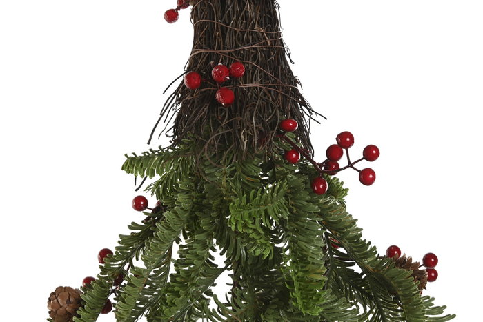 DKD Home Decor Árbol de Navidad Decoración Tradicional Verde Rojo PVC 36 x 122 x 36 cm (2 Unidades)