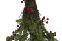 DKD Home Decor Árbol de Navidad Decoración Tradicional Verde Rojo PVC 36 x 122 x 36 cm (2 Unidades)