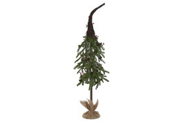 DKD Home Decor Árbol de Navidad Decoración Tradicional Verde Rojo PVC 36 x 122 x 36 cm (2 Unidades)