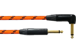 Cordial Cable de Instrumento Jack-Jack Acodado Naranja UV 6M CCM 6M