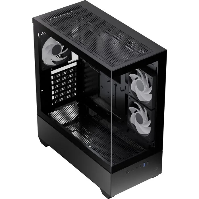 Aerocool Caja de PC AEROCOOL P500D ACCM-PN06033.11, Semitorre ATX Negro sin Fuente de Alimentación