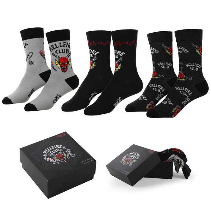 Cerdá Pack de 3 Calcetines Stranger Things Talla 38/45
