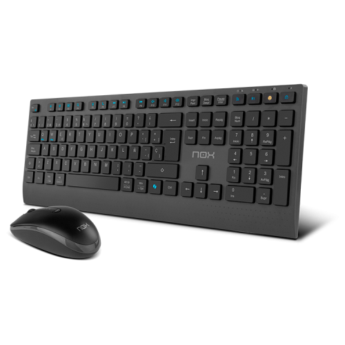 Nox Lite Duo Teclado y Ratón Inalámbricos Negro, Layout Español, Bluetooth/2.4GHz Nox Lite Duo Teclado y Ratón Inalámbricos Negro, Layout Español, Bluetooth/2.4GHz