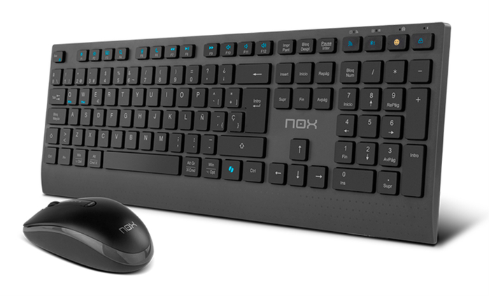 Nox Lite Duo Teclado y Ratón Inalámbricos Negro, Layout Español, Bluetooth/2.4GHz Nox Lite Duo Teclado y Ratón Inalámbricos Negro, Layout Español, Bluetooth/2.4GHz