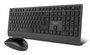 Nox Lite Duo Teclado y Ratón Inalámbricos Negro, Layout Español, Bluetooth/2.4GHz