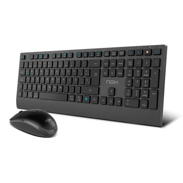 NOX Lite Duo Combo de Teclado y Ratón Inalámbrico Negro NOX Lite Duo Combo de Teclado y Ratón Inalámbrico Negro