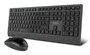 NOX NXLITEDUOSP Pack Teclado y Ratón Inalámbrico QWERTY Español Negro, Bluetooth 5.2 y 2.4 GHz, Perfil Bajo y Silencioso, Compatible con Windows y macOS