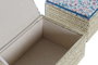 DKD Home Decor Caja de fibra y poliéster Country floral (Pack de 2)