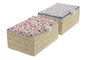 DKD Home Decor Caja de fibra y poliéster Country floral (Pack de 2)