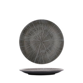Summa Plato Llano Coupe Gris Gres 17 cm (Set de 6)