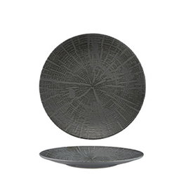 Summa Plato Llano Coupe de Gres, Vajilla Forest Gris, 17 cm (Set de 6)