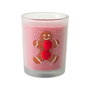 Home Deco Factory Vela Perfumada Noel en Vaso de Vidrio con Pompón - Colección Noel, Aroma Surtido, Cera 45g, Duración 8h