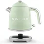 Sweiss KTS7 Hervidor de Agua Vintage Suizo 1 Litro 1000 W Base Giratoria 360° Verde