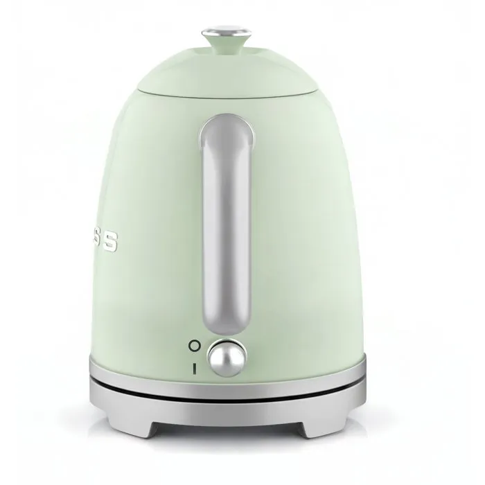 Sweiss KTS7 Hervidor de Agua Vintage Suizo 1 Litro 1000 W Base Giratoria 360° Verde