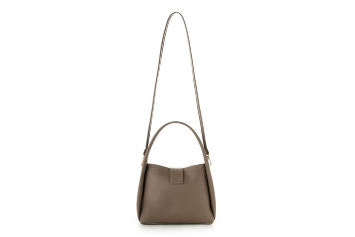 Vince Camuto Turin Bolso de Polipiel Color Visón Oscuro